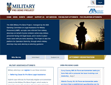 Tablet Screenshot of militaryprobono.org